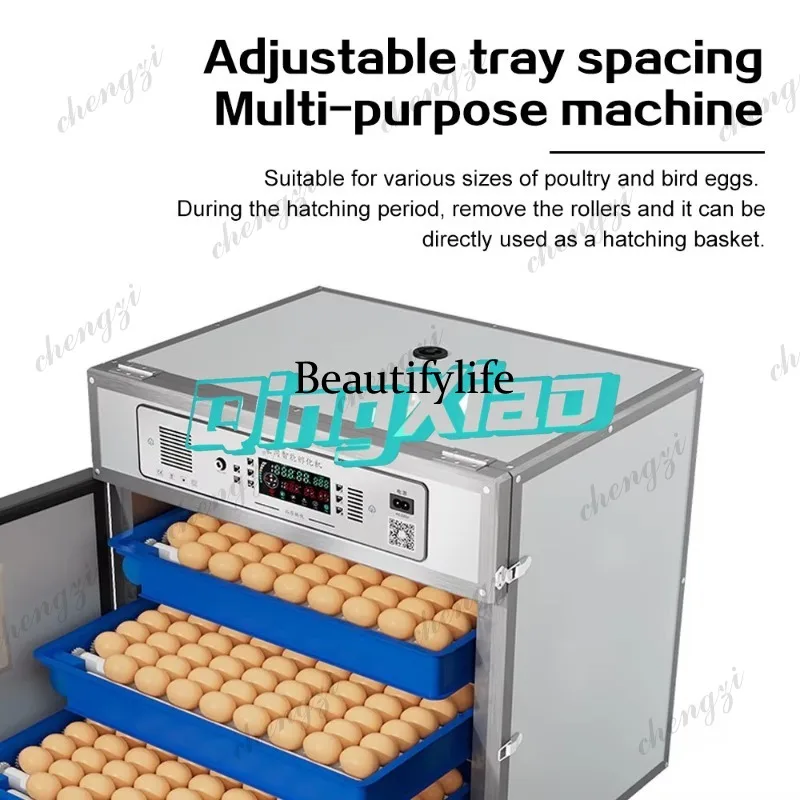 حاضنة بيض ذكية أوتوماتيكية بال - مراجعة Poultry Incubator وسعره
