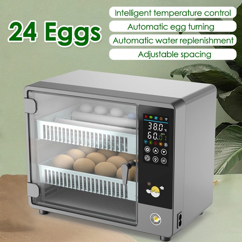 24 بيضة كاملة التلقائي تحول ال - مراجعة Poultry Incubator وسعره