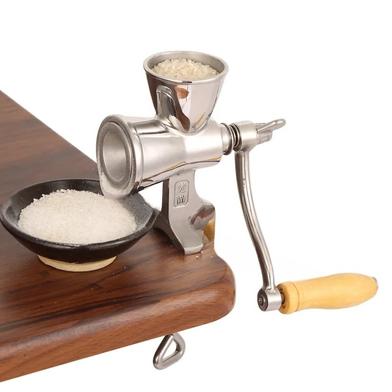 مطحنة يدوية من الفولاذ المقاوم - مراجعة Grain Mill Grinder وسعره