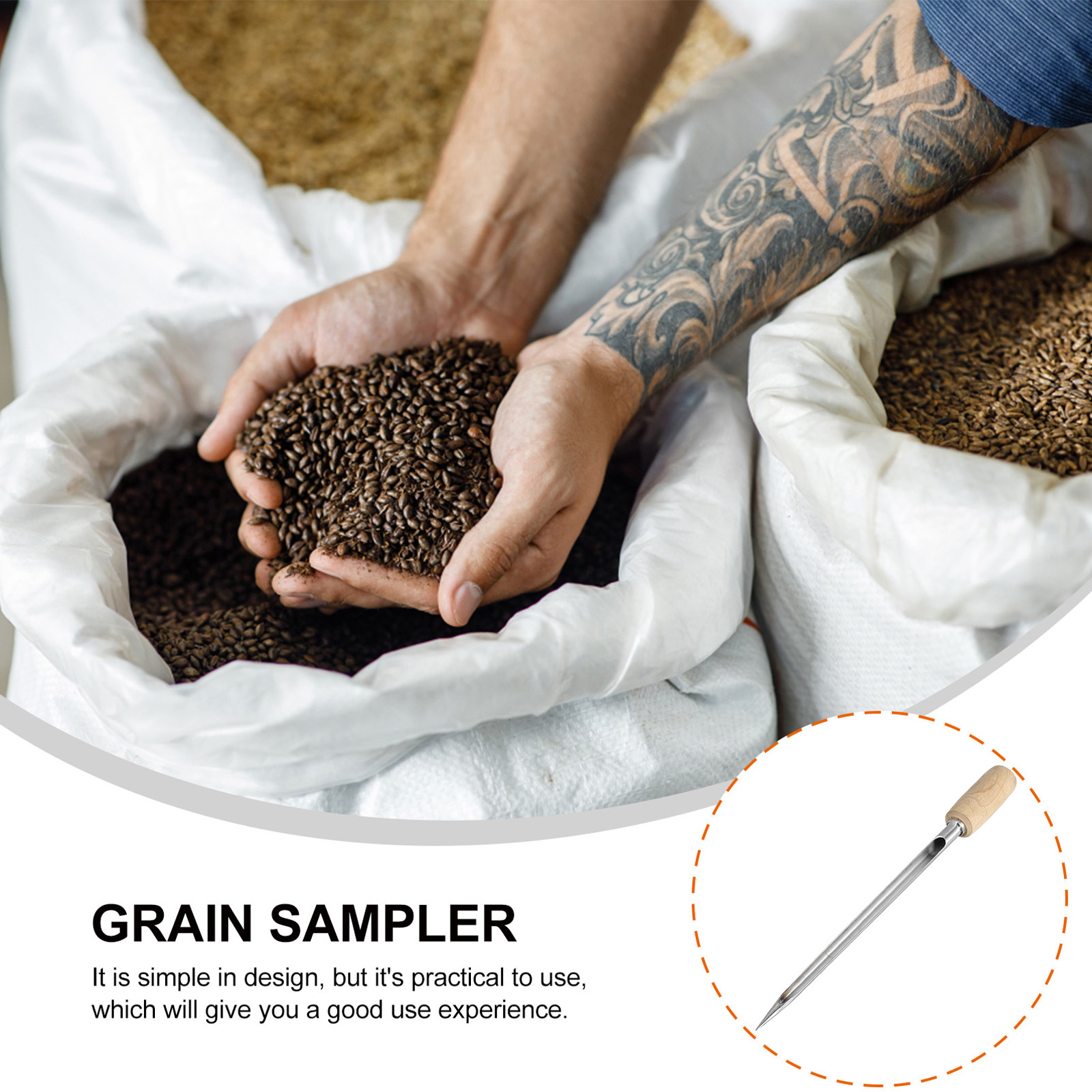 أداة أخذ عينات مسحوق الحبوب ال - مراجعة Grain Farming Agriculture وسعره