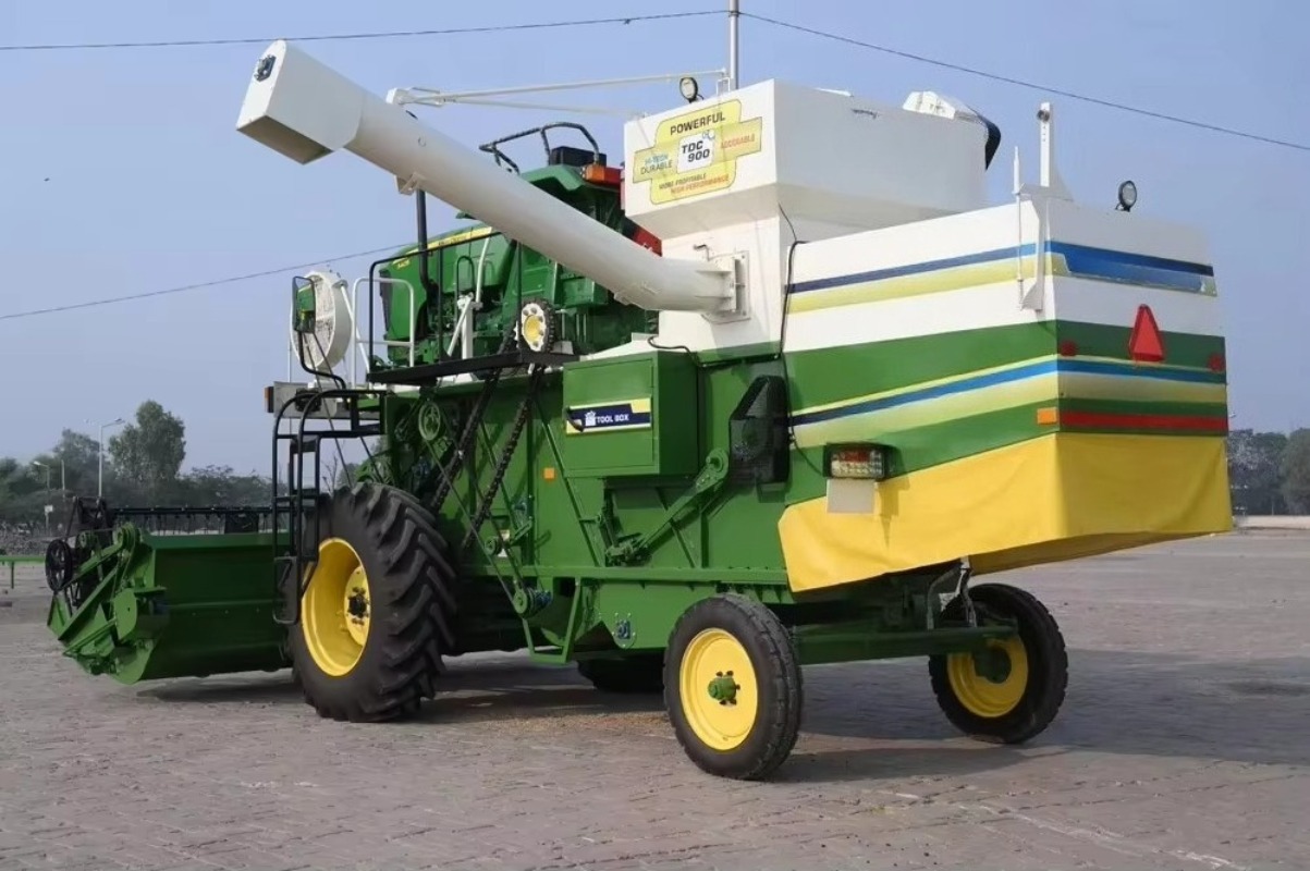 حصادة قمح موفرة للطاقة ذاتية ا - مراجعة Grain Farming Agriculture وسعره